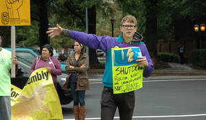 US Government Shutdown: Federal workers protest in Raleigh, NC